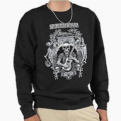 Gojira Band Skeleton With Guitar For Metal Music Lovers Gift For Fan Pullover Sweatshirt