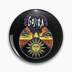 Gojira Heavy Metal Pin