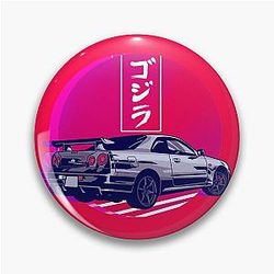 GTR R34 Gojira Pin