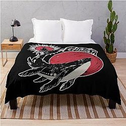 Gojira Band Flowers Guitar Throw Blanket For Metal Lovers Gift