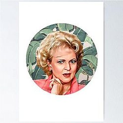 The Golden Girls Wallpaper Rose Nylund Betty White Poster