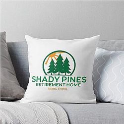 Golden Girls Shady Pines Throw Pillow