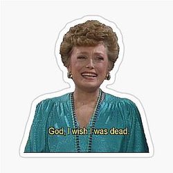 Blanche Devereaux The Golden Girls Sticker