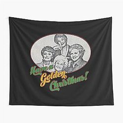 Golden Christmas Girls Sweater Tapestry