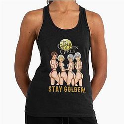 Golden Girls Stay Golden Gift Women Racerback Tank Top