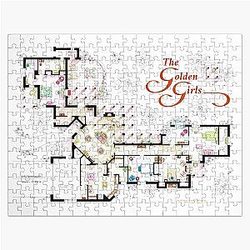 Floorplan from the Golden Girls Jigsaw Puzzle