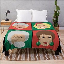 Golden Girls Christmas Throw Blanket
