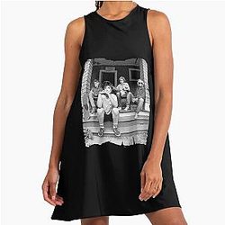 Golden Girls Golden Girls Christmas Sweater Golden Girls Dorothy Have a Golden Christmas A-Line Dress