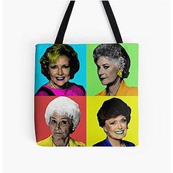 The Golden Girl Color Print Tote Bag
