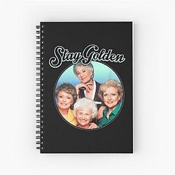 Women's Golden GirlStay Golden Vintage Spiral Notebook