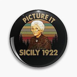 Picture of Sicily in 1922 The Golden Girls Pin of Rose and Dorothy