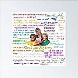 Golden Girl Quote Poster
