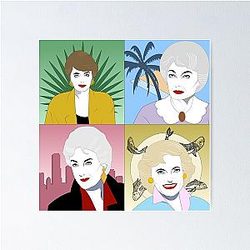 The Golden Girl Portrait Poster