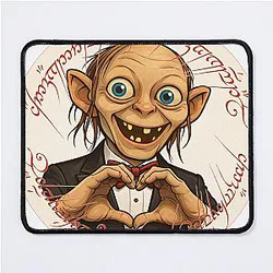 Gollum Loves You! Valentine's Mouse Pad