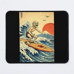 Gollum Surfing the great wave in Japan