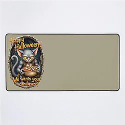 Black Cat Gollum Desk Mat