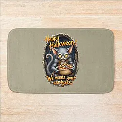 Black Cat Gollum Bath Mat