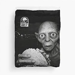 Gollum Funny Hobbit Duvet Cover