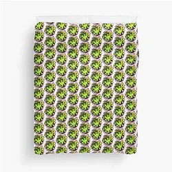 Jelly bean and Succulents Duvet Cover