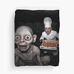 LOTR Meme, Middle-earth, Epic Fantasy, Funny Gollum Meme Duvet Cover
