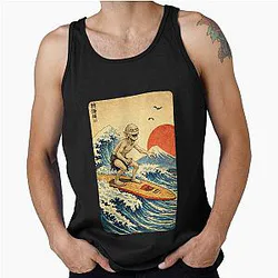 Gollum Surfing the great wave in Japan