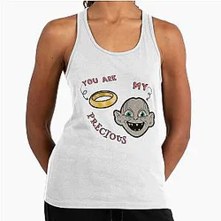 You Are My Precious Gollum Ring Racerback Tank Top
