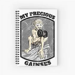 Gollum T-Shirt My Precious Spiral Notebook
