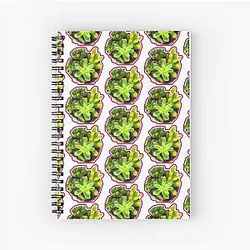 Jelly bean and Succulent Spiral Notebook