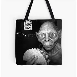 Gollum Taco Hobbit Meme All Over Print Tote Bag