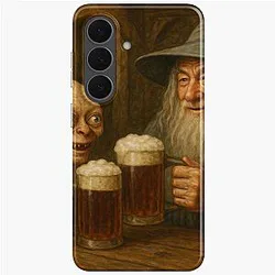 Gollum and Gandalf drinking beer in Samsung Galaxy Soft Case