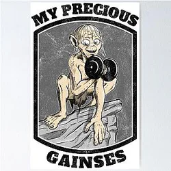 Gollum T-Shirt My Precious Poster