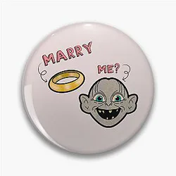 Marry Me? Gollum and Ring Pin