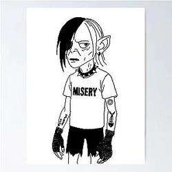 Emo Gollum Poster