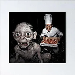 Epic Fantasy Humor, Middle-earth, Gollum Funny Poster