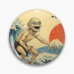 Gollum Surfing Japan Pin