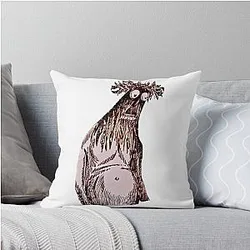 Gollum Drawing Throw Pillow