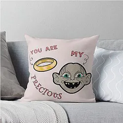 You Are My Precious Gollum Ring Throw Pillow
