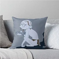 Gollum Suspicious Throw Pillow