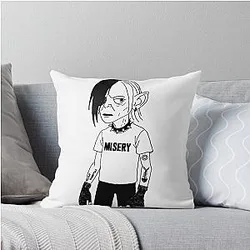 Emo Gollum Throw Pillow