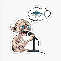 Lord of the Rings Gollum Sticker -> Lord of the Rings Gollum Sticker (no changes)