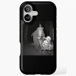 Funny Shopping Cart Meme Gandalf Pushing iPhone Tough Case