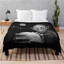 Gollum Taco Hobbit Throw Blanket