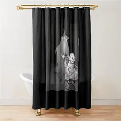 Funny Shopping Cart Meme Gandalf Pushing Gollum Shower Curtain