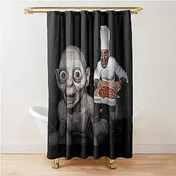 Epic Fantasy Middle-earth Memes Gollum Funny Shower Curtain