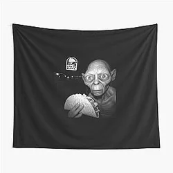 Gollum Taco Hobbit Meme Tapestry
