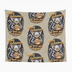 Black Cat Gollum Tapestry