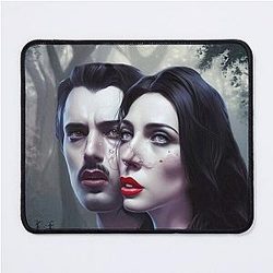 Morticia and Gomez Addams Mouse Pad