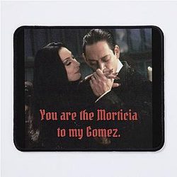 Morticia and Gomez Addams Mousepad