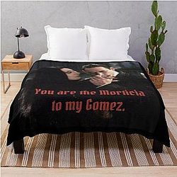 Morticia and Gomez Addams Throw Blanket