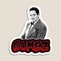 Gomez Addams Name Design Digital Art Magnet